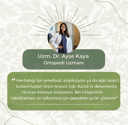 Health Sırt, Omuz, Bel, Boyun, Fıtık Için Bitkisel Isıtmalı Yakı Bandı  (5 Adet)