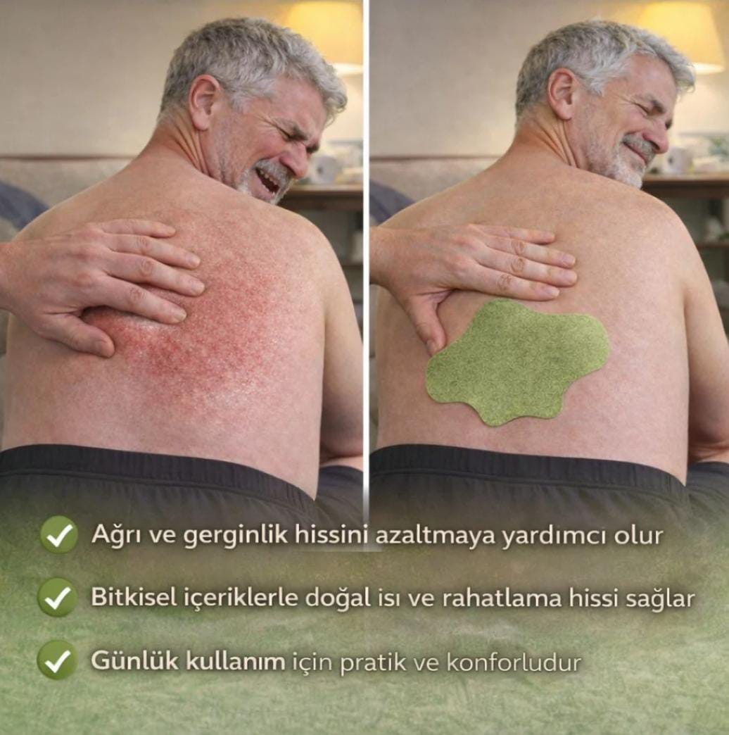 Health Sırt, Omuz, Bel, Boyun, Fıtık Için Bitkisel Isıtmalı Yakı Bandı  (5 Adet)